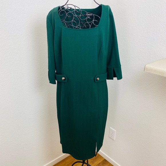 GLAMOUR 3/4 sleeve dress formal casual work dress - Picture 3 of 14